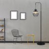 MILAGRO Lampa stojąca CLIFF BLACK 1xE27
