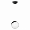 MILAGRO SFERA BLACK MLP5739 LAMPA WISZĄCA CZARNA KLOSZ KULA BIAŁA