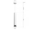 MILAGRO Lampa wisząca DANI WHITE/CHROME 1xGU10