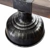 Lampa wisząca FARO BLACK / WOOD 3xE27 60W