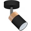 MILAGRO Kinkiet JOKER BLACK/WOOD 1xGU10