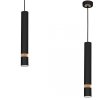 MILAGRO Lampa wisząca JOKER BLACK/WOOD 1xGU10
