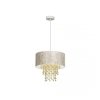 MILAGRO Lampa wisząca ALMERIA WHITE/GOLD 1xE27
