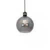 MILAGRO MLP65300 OMEGA BLACK LAMPA WISZĄCA CZARNO ZŁOTA GRAFITOWY KLOSZ KULA