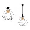 MILAGRO Lampa wisząca BASKET BLACK 1xE27