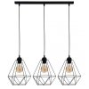 MILAGRO Lampa wisząca BASKET BLACK 3xE27