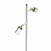 MILAGRO Lampa podłogowa JOKER WHITE/GOLD 1xGU10
