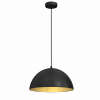 MILAGRO Lampa wisząca BETA BLACK/GOLD 1xE27 35cm