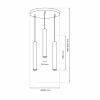 MILAGRO Lampa wisząca HUDSON WHITE 3xGU10