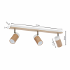MILAGRO Lampa sufitowa BARON WHITE 3xGU10
