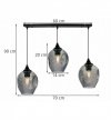 LAMPA WISZĄCA NAD STÓŁ SZKLANA KOLORY KLOSZY PRAGA HOME LIGHT HOME
