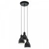 EGLO PRIDDY 49465 LAMPA WISZĄCA CZARNA CZARNA METALOWA NA KOLE