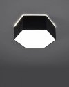 Plafon SUNDE 11 czarny lampa na sufit PVC abażur geometryczna nowoczesna E27 LED SOLLUX LIGHTING
