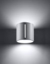 Kinkiet INEZ biały walec aluminium nowoczesna lampa z liniowym prześwitem ścienna G9 LED SOLLUX LIGHTING