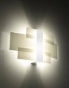 Kinkiet CELIA biały nowoczesna  lampa ścienna białe szkło stal G9 LED SOLLUX LIGHTING