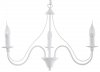 Żyrandol MINERWA 3 biały stal lampa wisząca klasyczna sufitowa E14 LED SOLLUX LIGHTING