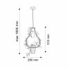 GOLDLUX POLUX SOREN C 313874 LAMPA WISZĄCA DEKORACYJNA Z KWIETNIKIEM