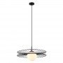 ITALUX SANDY MDM-4002/1 BK LAMPA WISZĄCA NOWOCZESNA CZARNO BIAŁA 