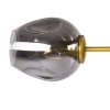 Lampa wisząca MODERN ORCHID-9 złoto - szara 150 cm