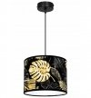 Lampa abażur wzór kwiaty - GOLD FLOWERS 2300/1/20 LIGHT HOME