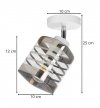 Lampa sufitowa ze szklanymi kloszami -  HELIX 2285/1/K LIGHT HOME