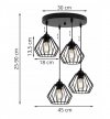 Lampa LOFT  - EDISON 1502/4/OW LIGHT HOME
