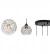 Lampa wisząca ze szklanymi kloszami - CRYSTAL 2220/4/OW/C LIGHT HOME