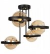 Lampa sufitowa ze szklanymi kloszami - RING HAGA 2345/4/M LIGHT HOME