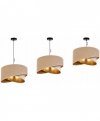 Lampa wisząca z abażurami - MEDIOLAN 2355/1/BK LIGHT HOME