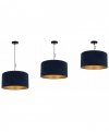 Lampa wisząca z abażurami - MEDIOLAN 2360/1/GZ LIGHT HOME