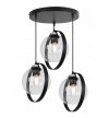 Lampa sufitowa ze szklanymi kloszami - RING HAGA 2346/3/OW/B LIGHT HOME