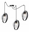 Lampa wisząca ze szklanymi kloszami - SPIDER RING HAGA 2346/3/B LIGHT HOME