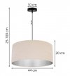 Lampa wisząca z abażurami - MEDIOLAN 2365/1/44/JBC LIGHT HOME