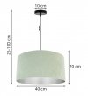 Lampa wisząca z abażurami - MEDIOLAN 2365/1/44/PC LIGHT HOME