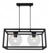 Lampa wisząca ze szklanymi kloszami - HAGA CAGE 2370/2/B LIGHT HOME