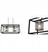 Lampa wisząca ze szklanymi kloszami - HELIX CAGE 2370/2 LIGHT HOME