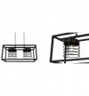 Lampa wisząca nowoczesna - RASTI CAGE 2370/2 LIGHT HOME
