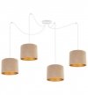 Lampa wisząca z abażurami - SPIDER MEDIOLAN 2360/4 LIGHT HOME