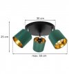Plafon nowoczesny - GAMA 2125/3OP/Z LIGHT HOME