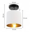 Kinkiet z abażurem - GAMA 2125KP/B LIGHT HOME