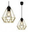 Zwis wiszący pojedynczy dekoracyjny - NUVOLA GOLD 2034/1/LP LIGHT HOME