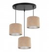 Lampa abażur materiałowa - MEDIOLAN 2360/3OW/C LIGHT HOME