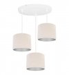 Lampa abażur materiałowa - MEDIOLAN 2360/3OW/C LIGHT HOME