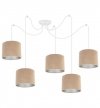 Lampa abażur materiałowa - SPIDER MEDIOLAN 2360/5/C LIGHT HOME