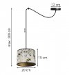 Lampa wisząca z abażurami - WERONA 2405/20/1P LIGHT HOME