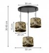 Lampa wisząca z abażurami - WERONA 2401/20/3OW LIGHT HOME