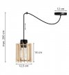 Zwis wiszący pojedynczy dekoracyjny - SPIDER TIMBER 2357/1 LIGHT HOME