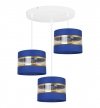 Lampa wisząca Elegance Gold, metal, 3 abażury, regulacja wysokości, podsufitka LIGHT HOME