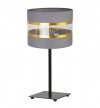 Lampa nocna Elegance Gold, abażur, metalowa konstrukcja, E27 LIGHT HOME