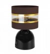 Lampa stołowa Elegance Gold, abażur, metal, lampka nocna LIGHT HOME